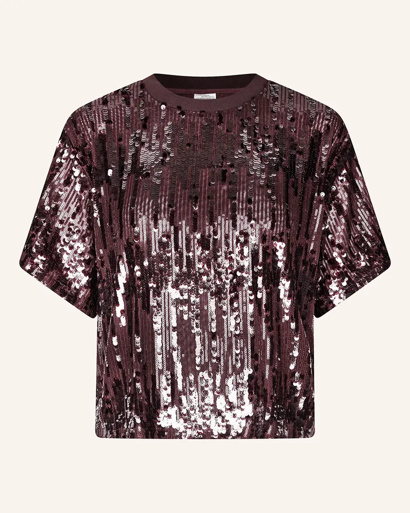 Baum und Pferdgarten T-Shirt JULI mit Pailletten Dunkelrot
