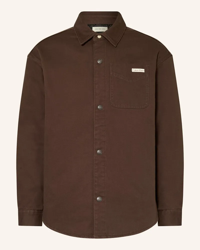 Calvin Klein Overjacket Dunkelbraun