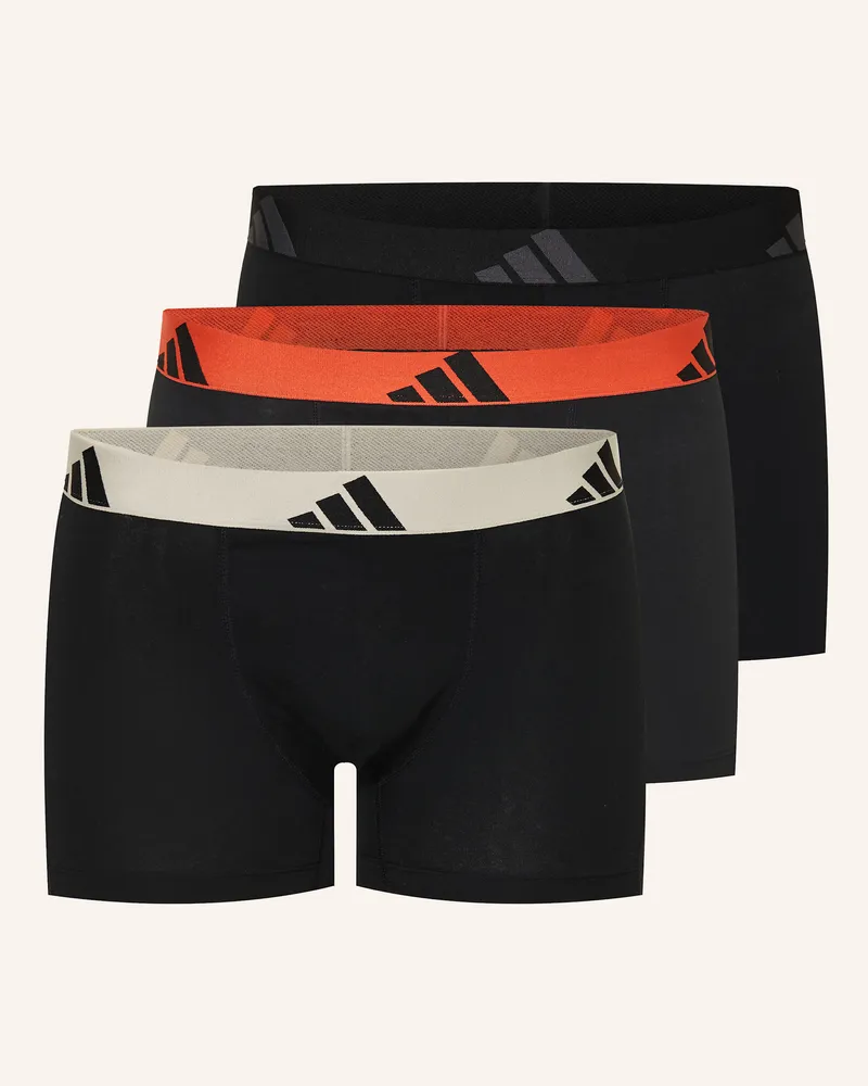 adidas 3er-Pack Boxershorts ACTIVE FLEX COTTON Schwarz