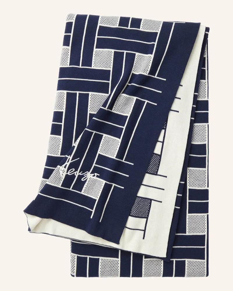 Kenzo Plaid KWEAVE Dunkelblau