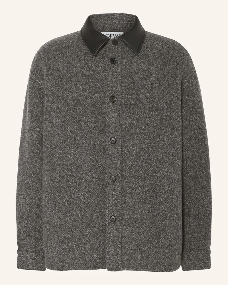 Loewe Overshirt grau Dunkelgrau