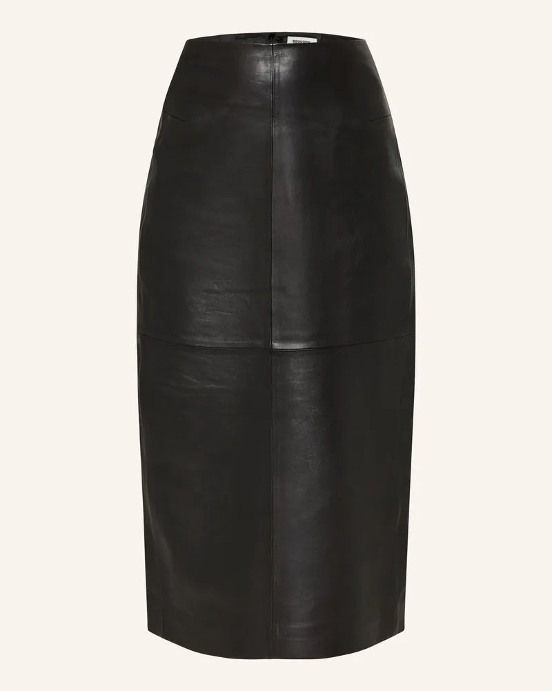 Drykorn Lederrock GENTIANA Schwarz