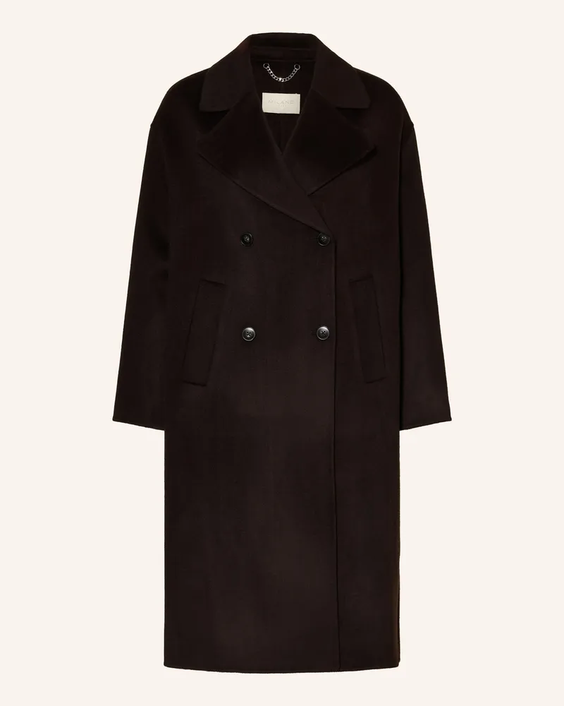 Milano Italy Wollmantel Schwarz