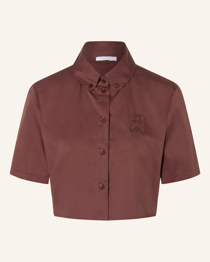 Patrizia Pepe Cropped-Hemdbluse braun Braun