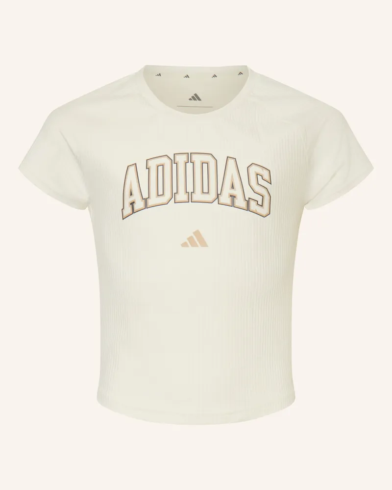 adidas T-Shirt Sport Seasonals Collegiate Typography weiss Creme