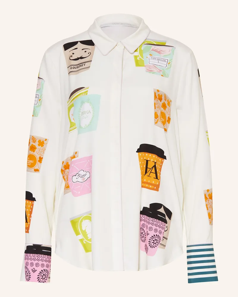 Herzen's Angelegenheit Hemdbluse Aus Seide weiss Creme