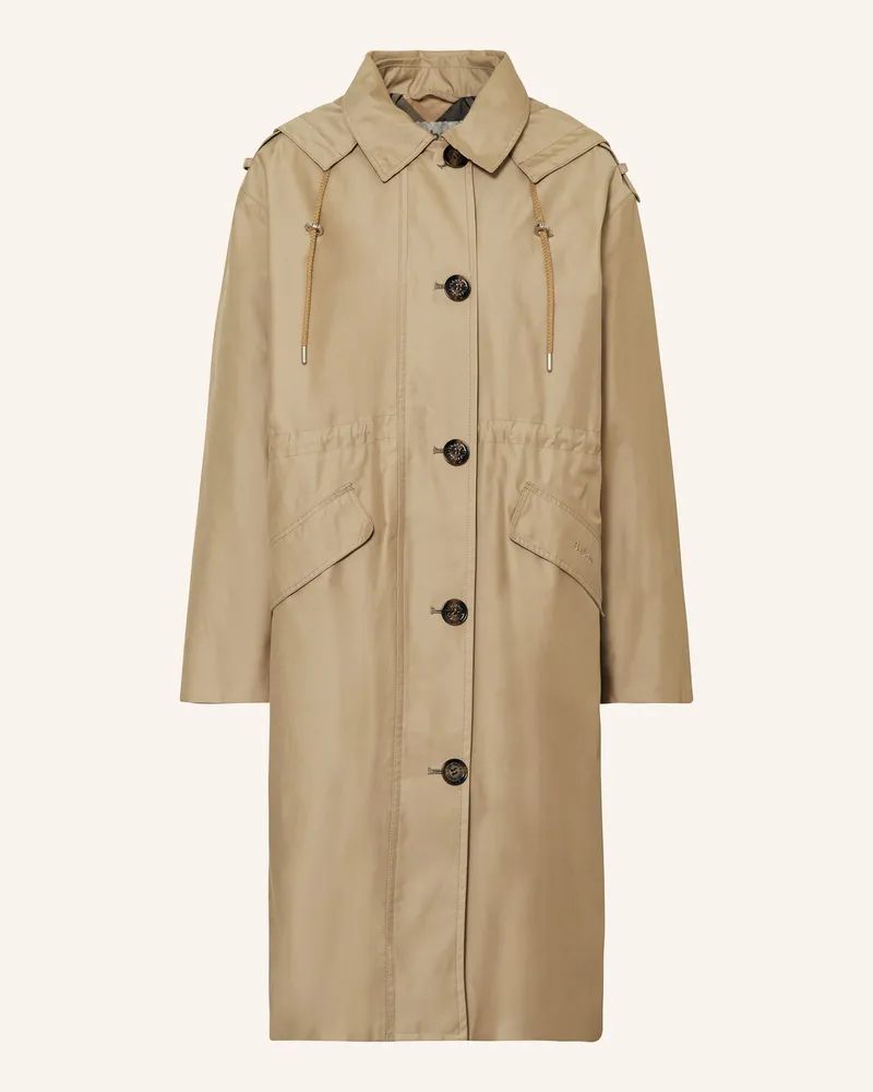 Barbour Parka FEARNE WATERPROOF mit abnehmbarer Kapuze Hellbraun
