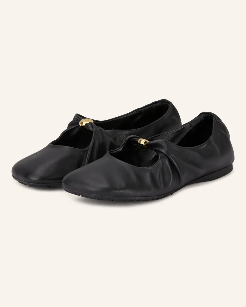 Loewe Mary-Jane-Ballerinas Pebble Soft schwarz Schwarz