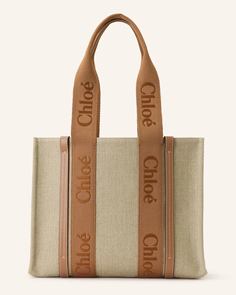 Chloé Shopper Woody beige Dusty