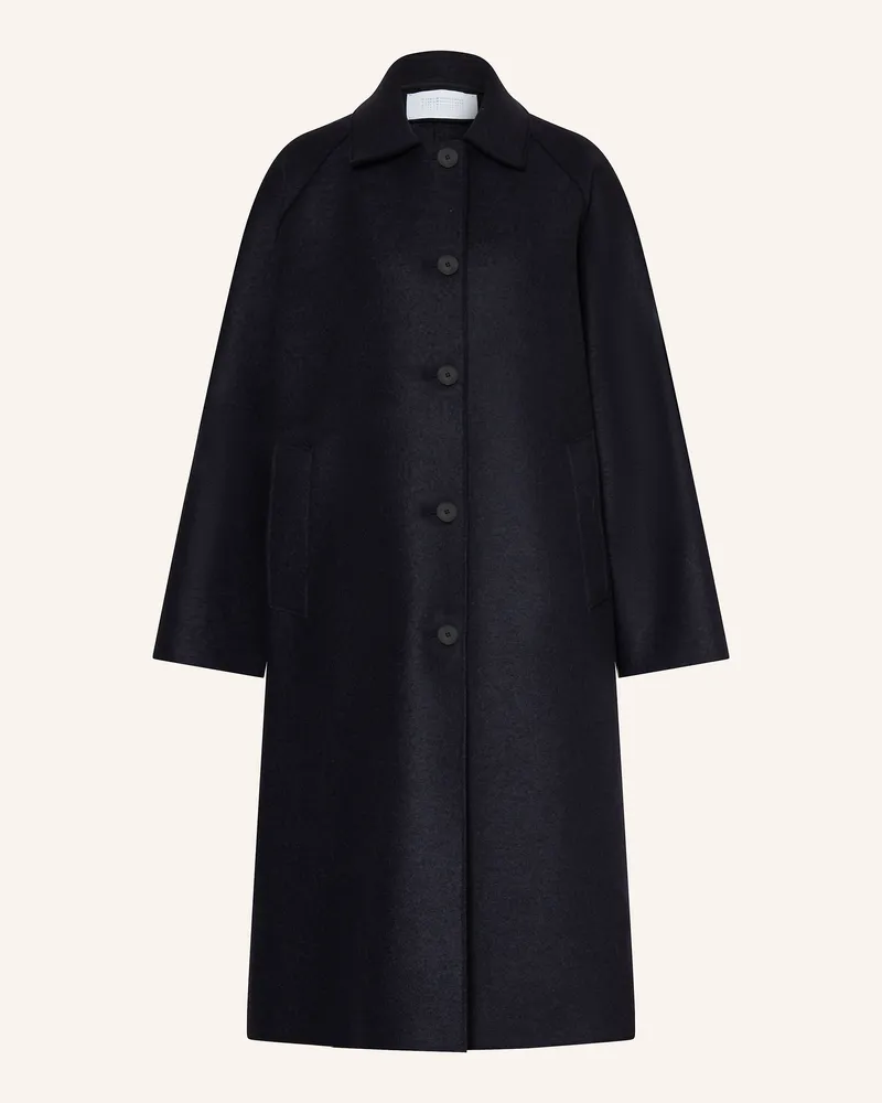 Harris Wharf London Wollmantel blau Dunkelblau