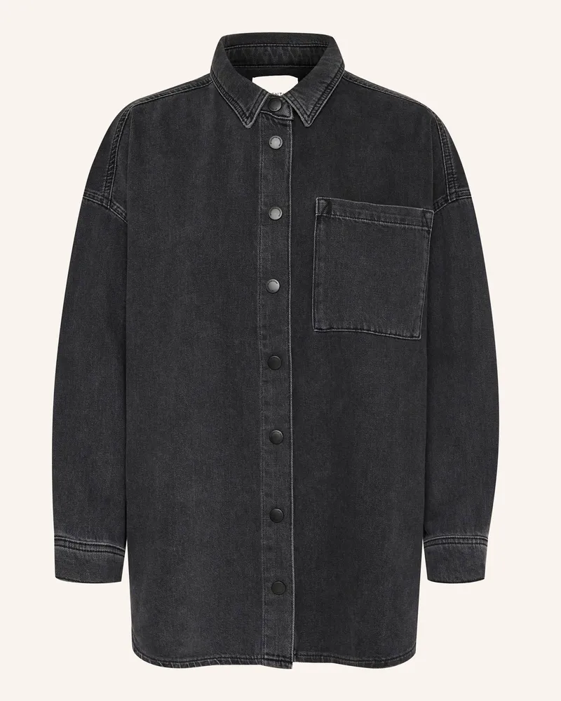 My Essential Wardrobe Oversized-Hemdbluse Malo grau Dunkelgrau