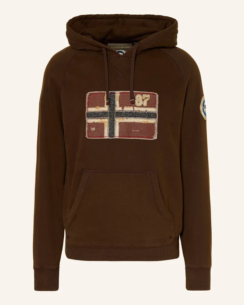 Napapijri Hoodie B-Archive braun Dunkelbraun