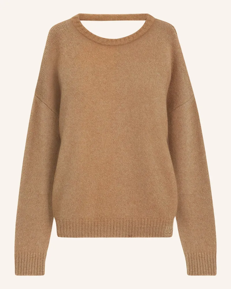 HUGO BOSS Pullover SARCIS Hellbraun