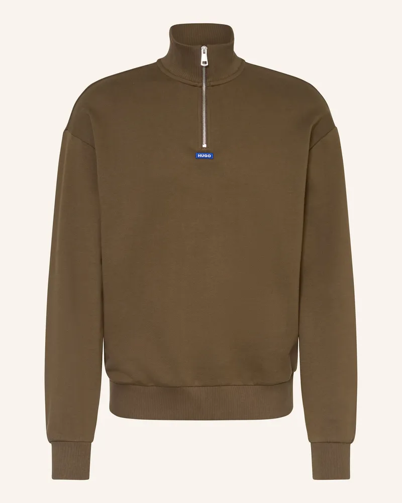 HUGO BOSS Sweat-Troyer NEELER Dunkelbraun
