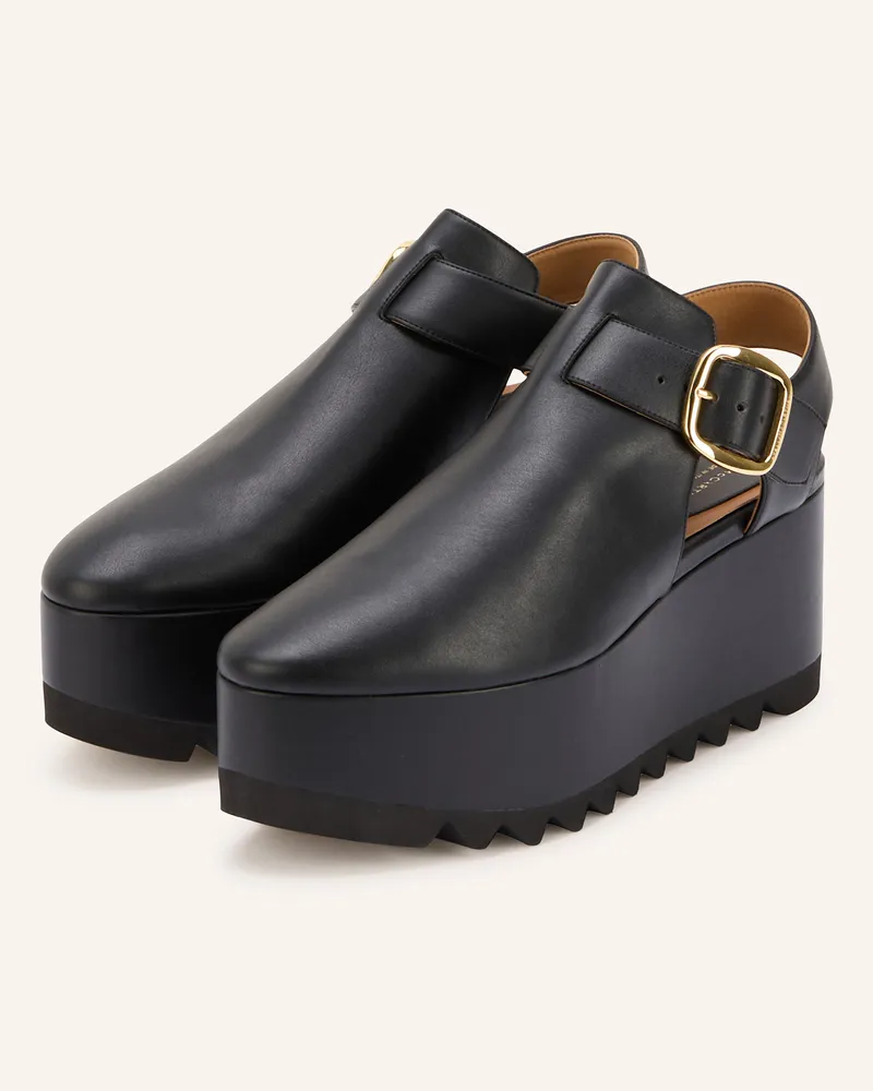 Stella McCartney Plateau-Wegdes ELYSE ALTER Schwarz