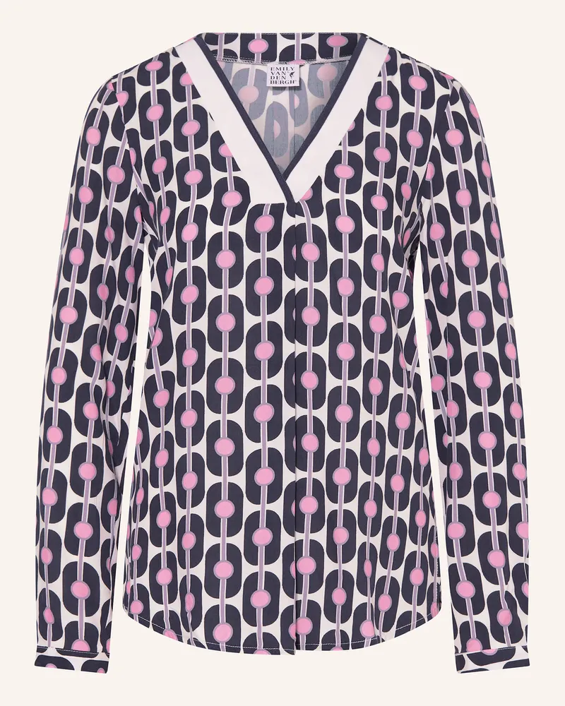 Emily van den Bergh Blusenshirt Dunkelblau