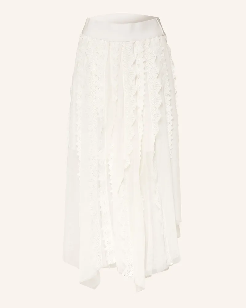 AllSaints Mesh-Rock Vashtie Mit Spitze weiss Weiss