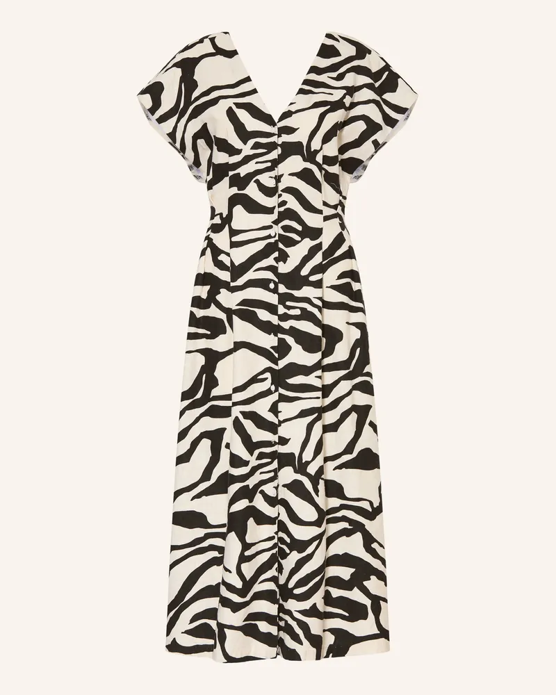 ICHI Kleid Ihlinno Mit Leinen schwarz Schwarz