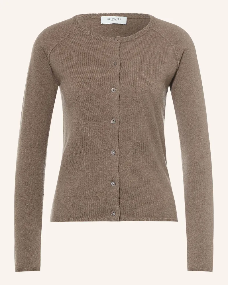 Rosemunde Strickjacke Laica Mit Cashmere braun Taupe