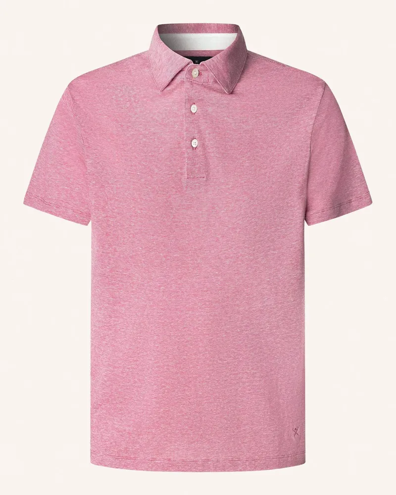 Hackett Poloshirt COTT LINEN FILAFIL Rosa