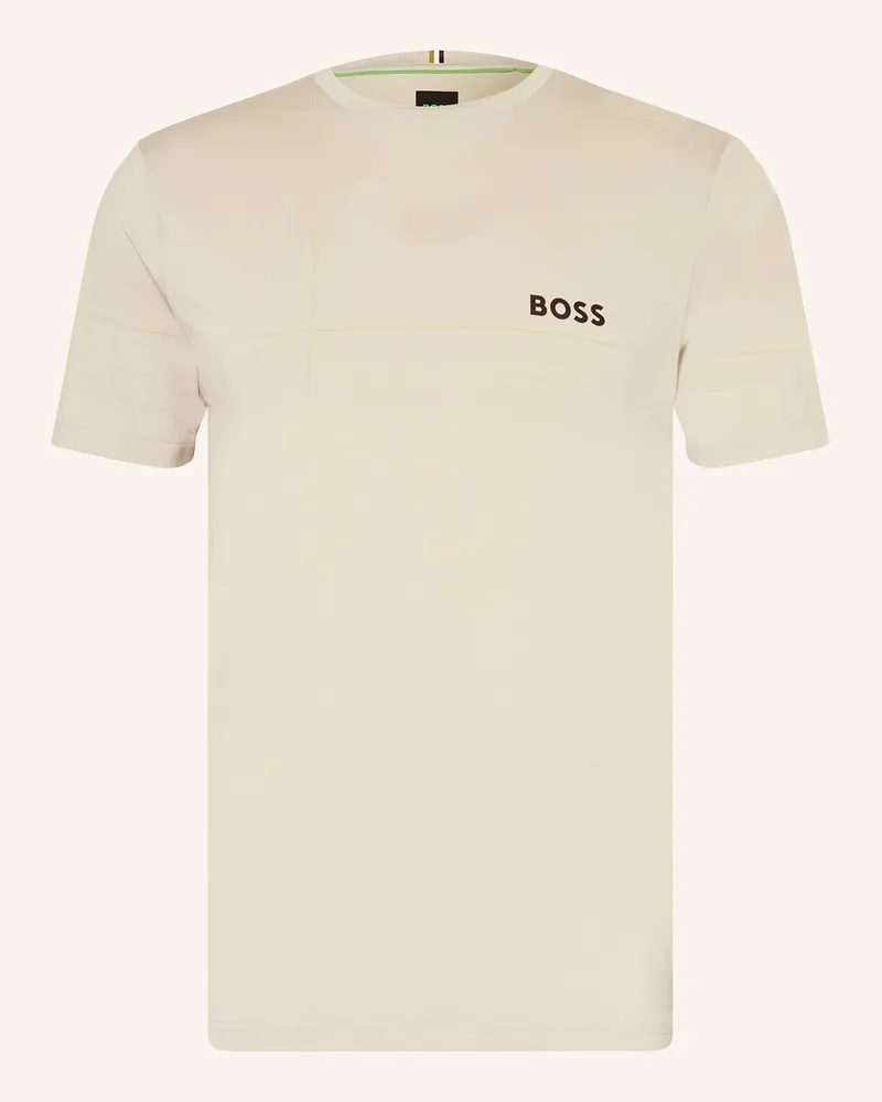 HUGO BOSS T-Shirt Check Toc beige Beige