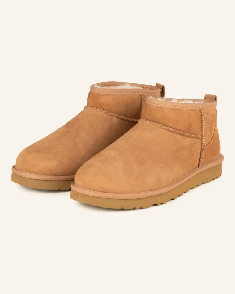 UGG Boots CLASSIC ULTRA MINI Cognac