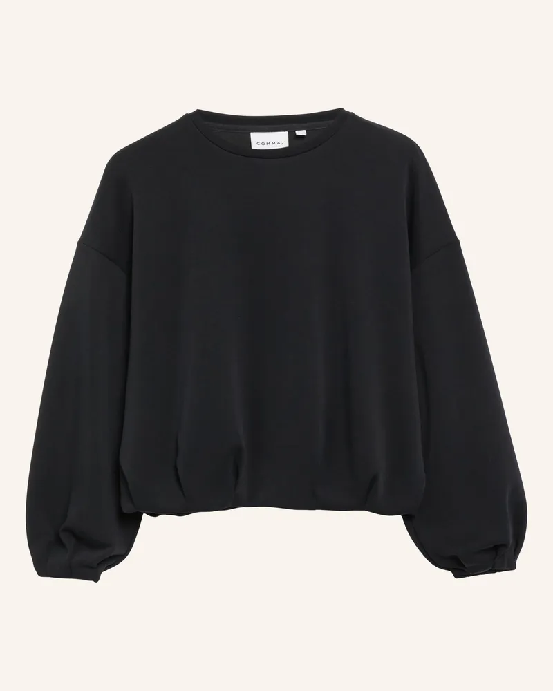 COMMA Sweatshirt schwarz Schwarz
