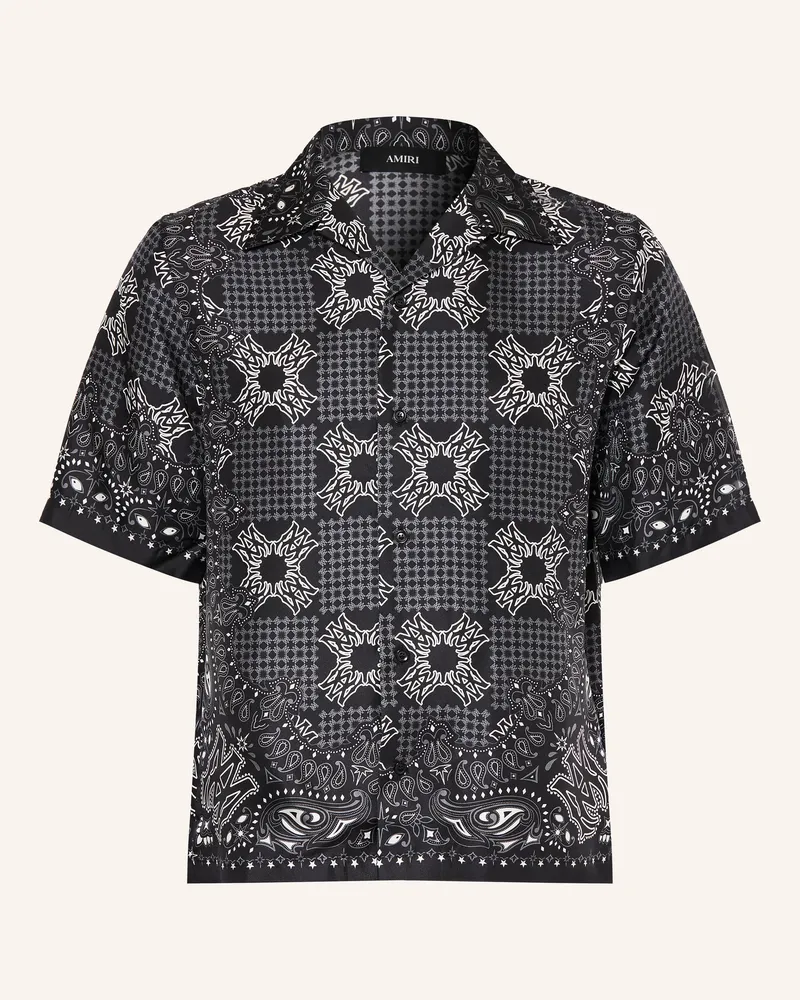 Amiri Resorthemd Comfort Fit Aus Seide schwarz Schwarz