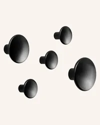 Muuto 5-tlg. Wandhaken-Set DOTS METAL Schwarz