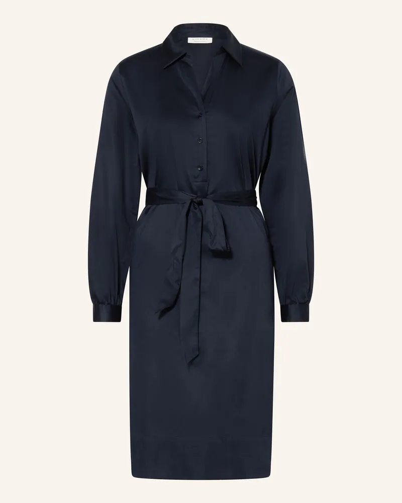 Eterna Hemdblusenkleid Dunkelblau