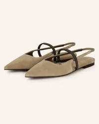 Brunello Cucinelli Slingballerinas - TAUPE Beige