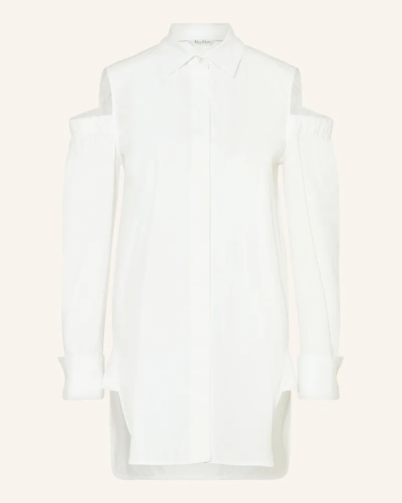 Max Mara Cold-Shoulder-Bluse RAGNI Weiss
