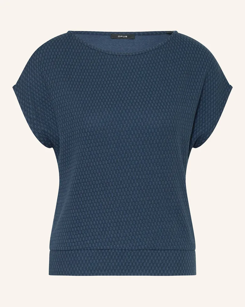 OPUS Strickshirt SUMSALA Dunkelblau