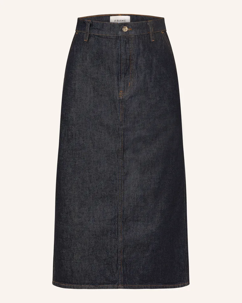 Frame Denim Jeansrock THE TROUSER SKIRT Dunkelblau