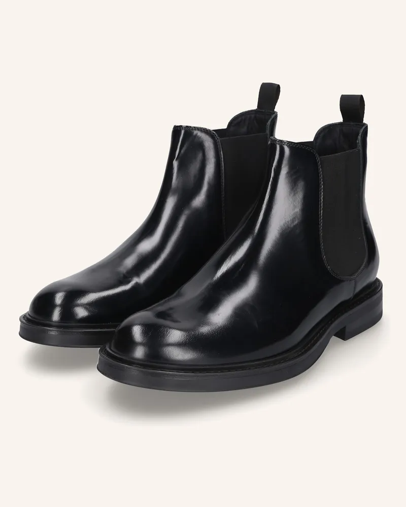 Heinrich Dinkelacker Chelsea Boots Florenz Plain Ca schwarz Schwarz