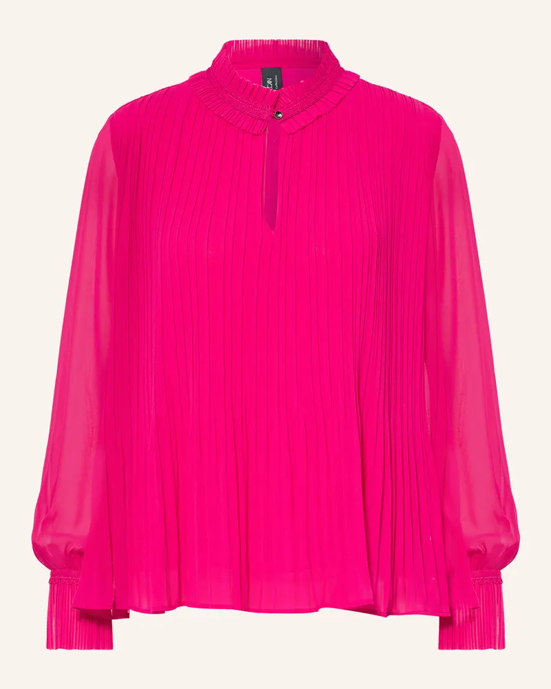 Marc Cain Blusenshirt Mit Plissees Und Spitze pink 264