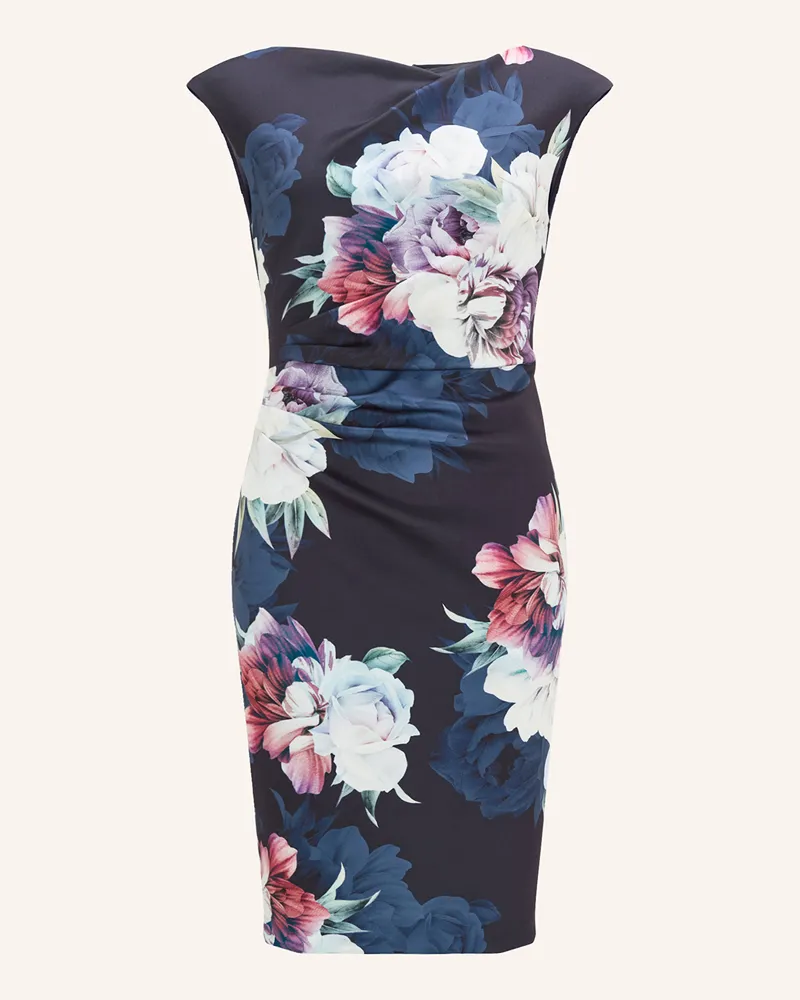 Swing Etuikleid blau Dunkelblau