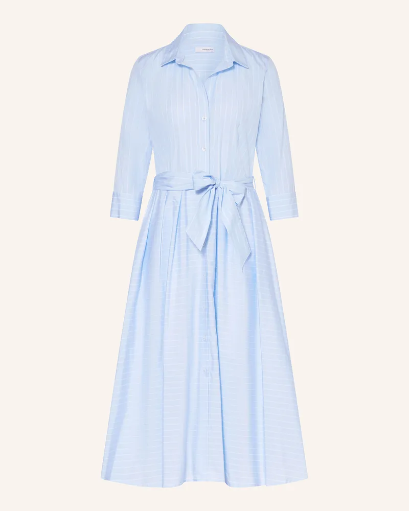 Rossana Diva Hemdblusenkleid mit 3/4-Arm Hellblau
