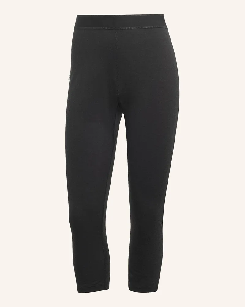 adidas XPERIOR MERINO 200 BASELAYER 3/4-LEGGINGS Schwarz