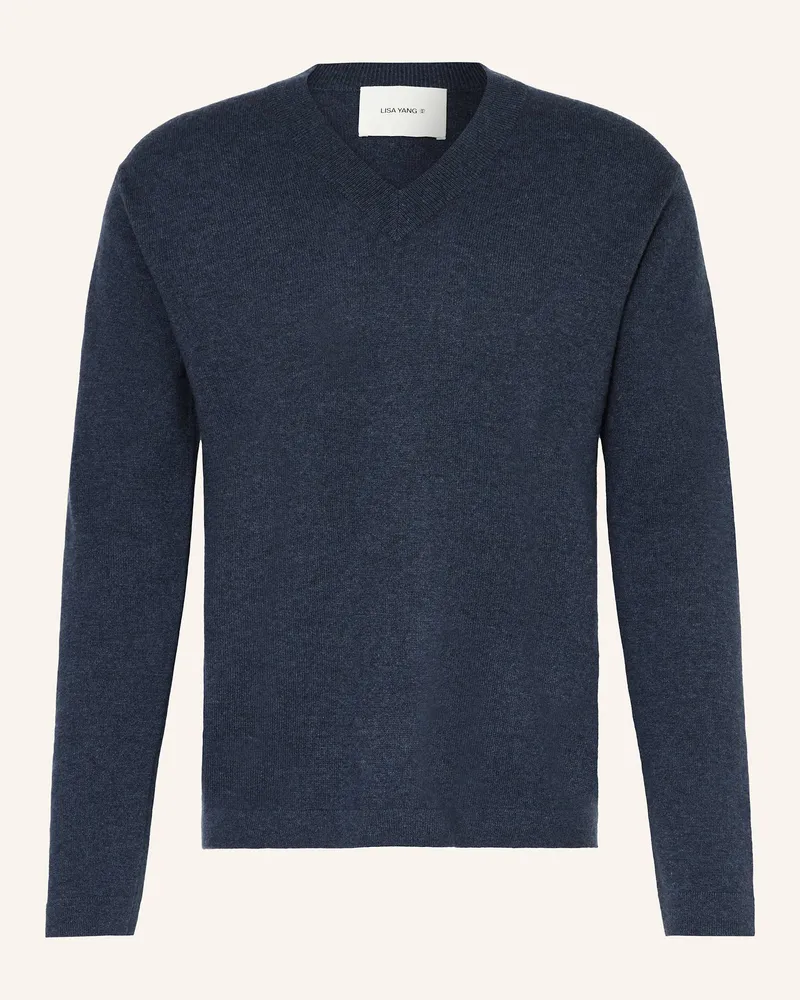 Lisa Yang Cashmere-Pullover CLAYTON Blau
