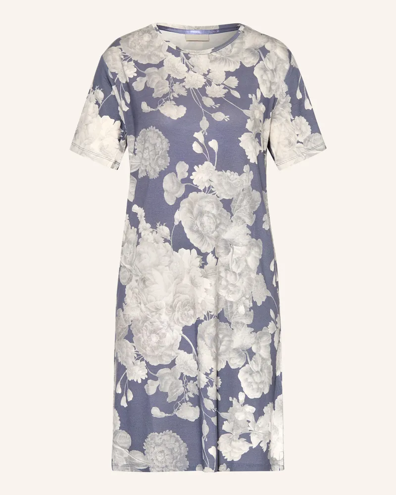 Essenza Nachthemd Emmy Eunice blau Blaugrau