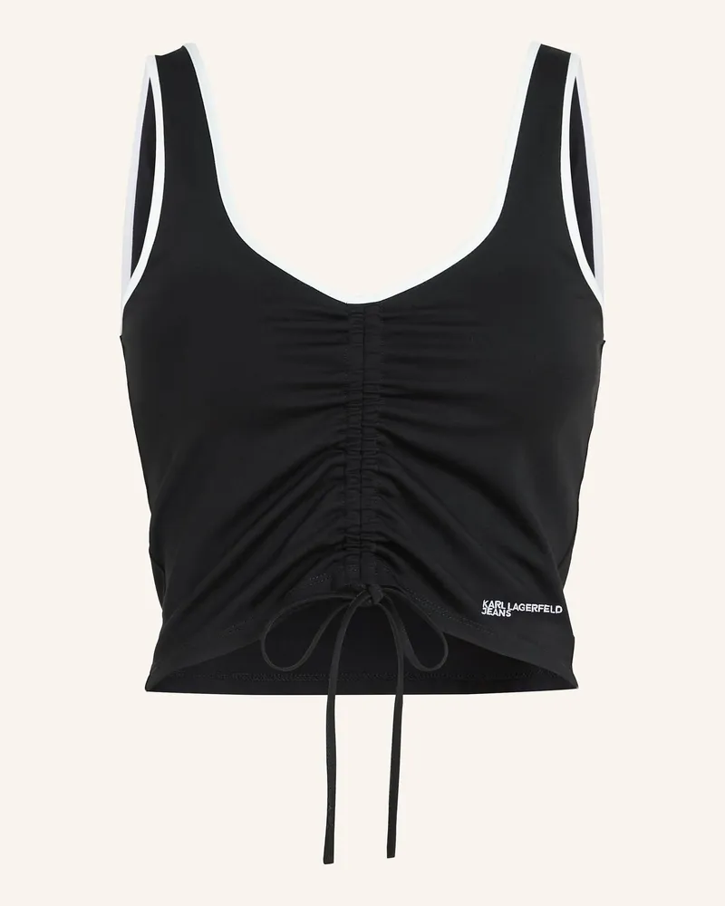 Karl Lagerfeld Top Schwarz