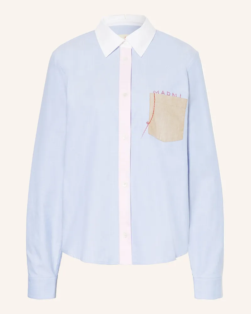 Marni Hemdbluse blau Hellblau