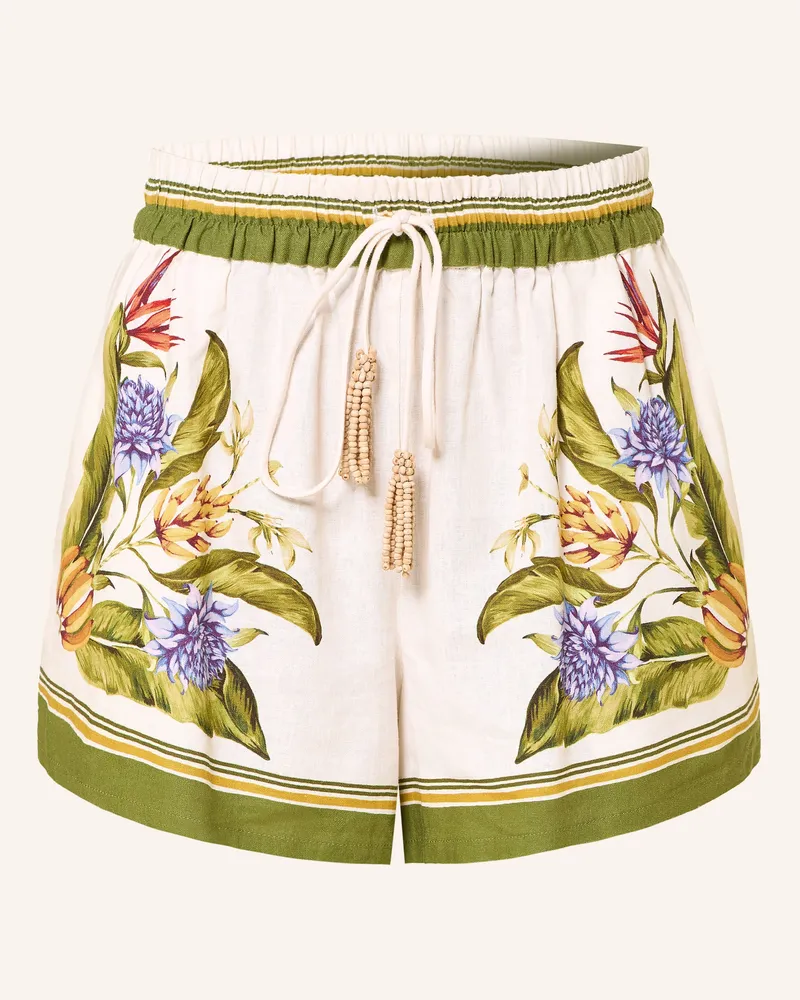 FARM Rio Shorts Mit Leinen gruen Creme