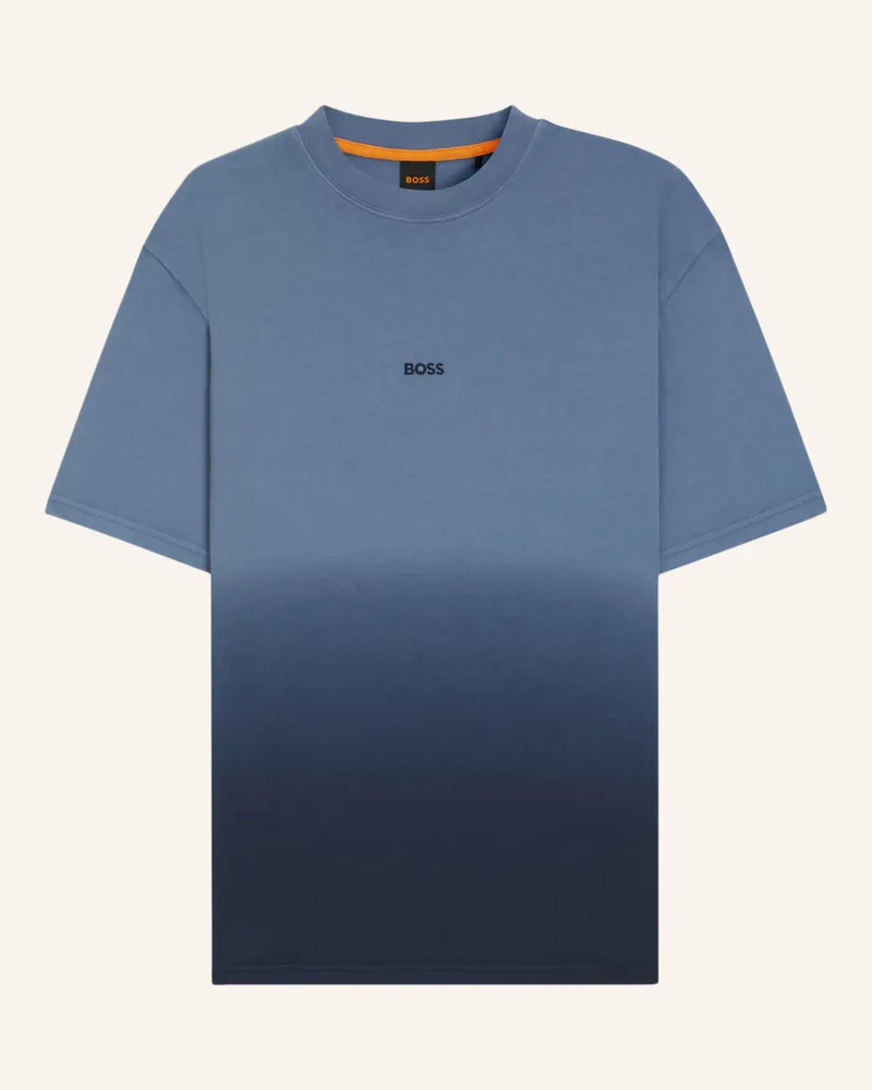 HUGO BOSS T-Shirt TE_GRADIENT_IN Relaxed Fit Hellblau