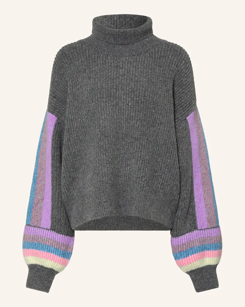 Elias Rumelis Rollkragenpullover Anila schwarz Grau