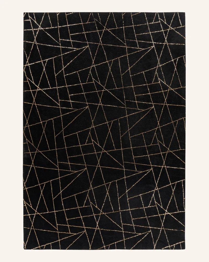 Kayoom Hochflor Teppich BIJOU 125 Schwarz
