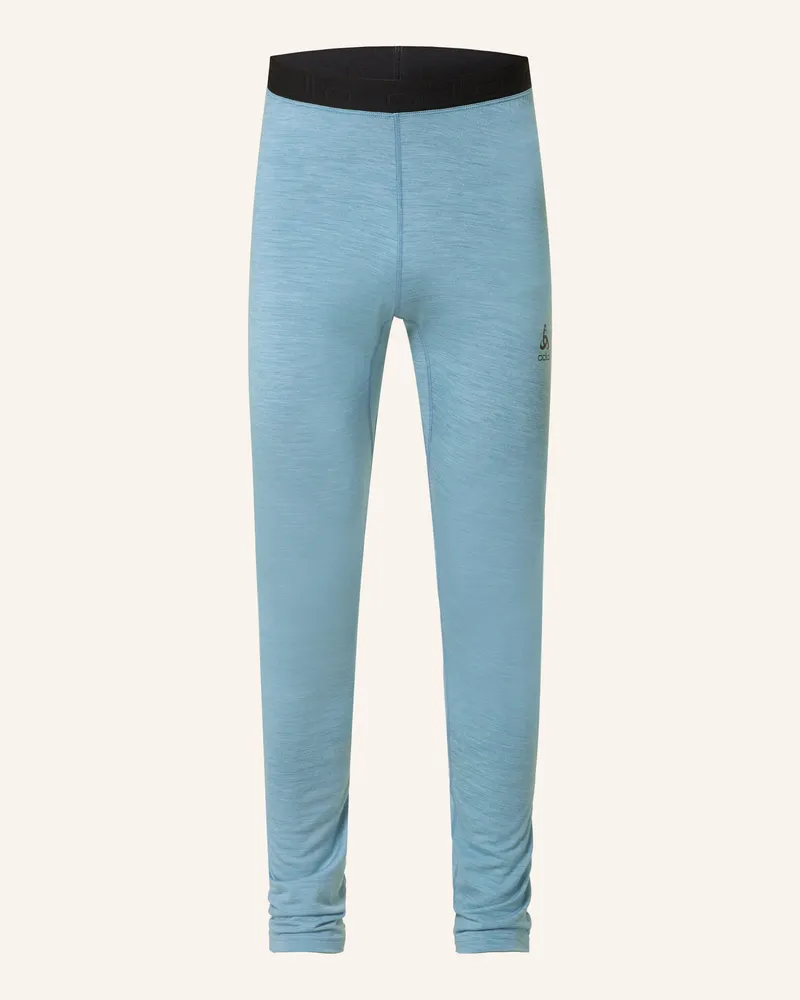 Odlo Funktionswäsche-Hose PERFORMANCE WOOL 150 mit Merinowolle Blaugrau