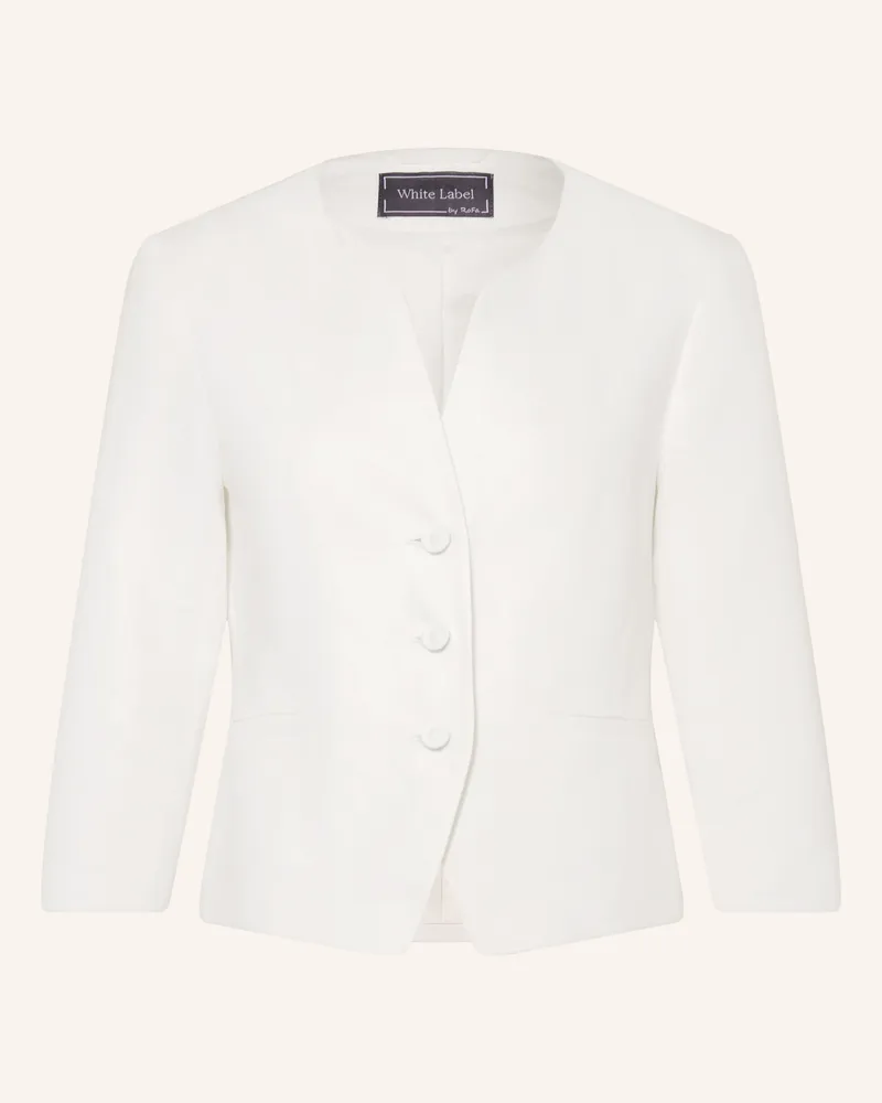 White Label Leinenblazer Mit 3/4-Arm weiss Weiss