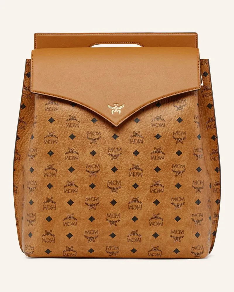 MCM Rucksack braun Cognac